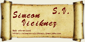 Simeon Viciknez vizit kartica